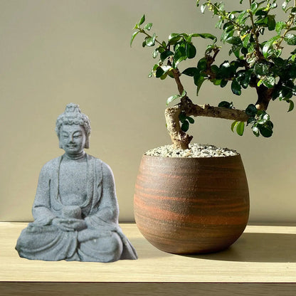 Small Meditating Buddha Statue — Resin Feng Shui Figurine for Home & Desk
