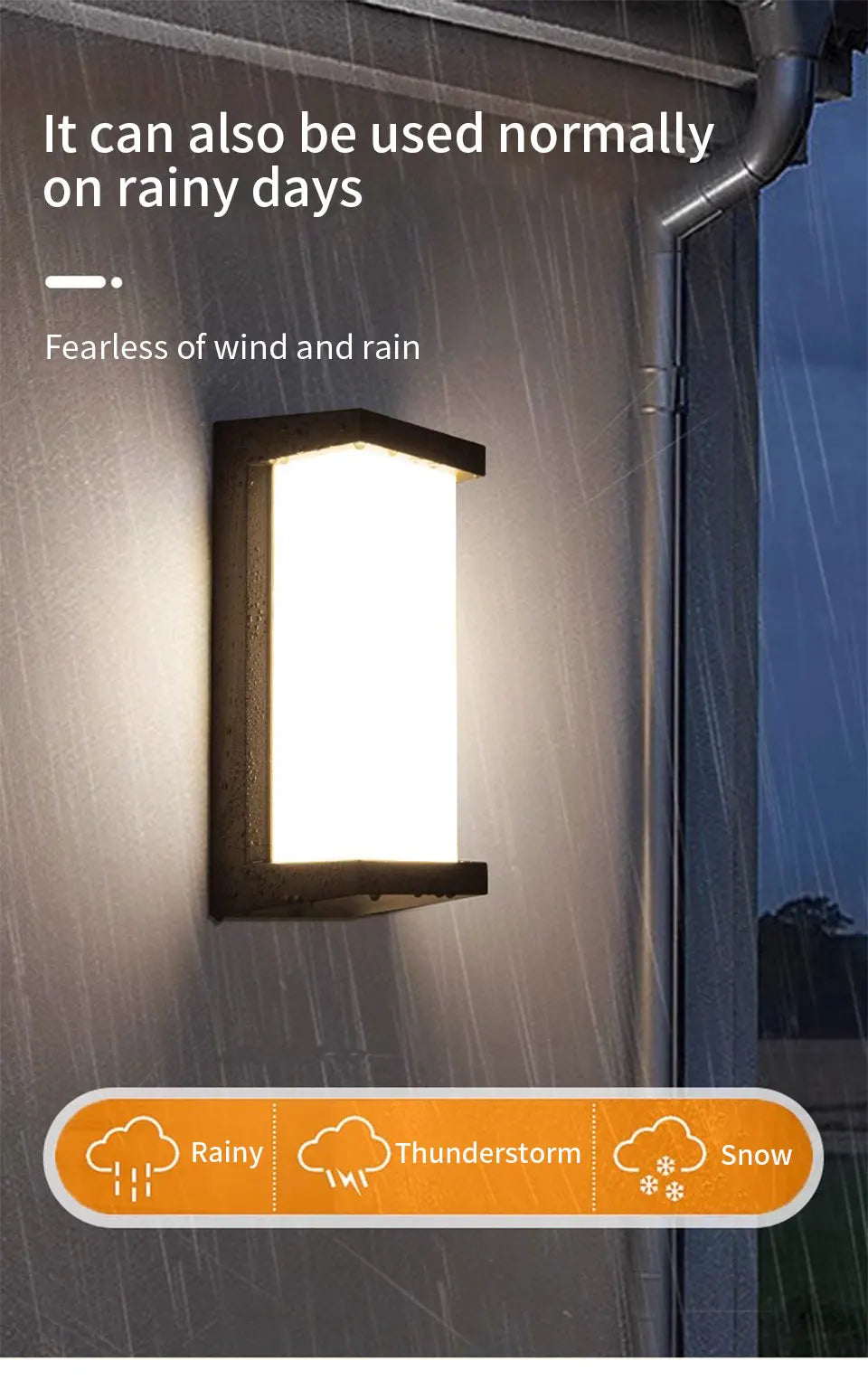 LED Outdoor Wall Lamp with Optional Radar Motion Sensor — IP55 Waterproof in 7 Models & 2 Color Temperatures