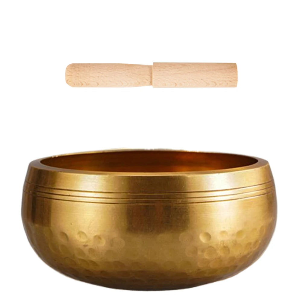 Tibetan Singing Bowl Set — Hand-Hammered Meditation Bowl for Yoga, Chakra & Stress Relief