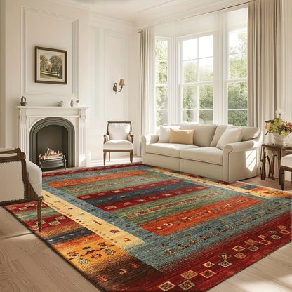 Moroccan Geometric Area Rug — Bohemian Persian Style Luxury Carpet in 9 Sizes & 18 Patterns