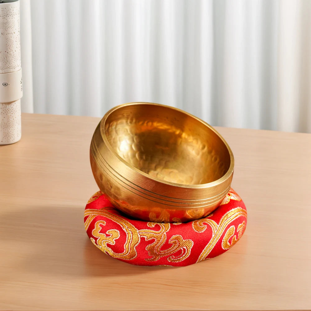 Tibetan Singing Bowl Set — Hand-Hammered Meditation Bowl for Yoga, Chakra & Stress Relief
