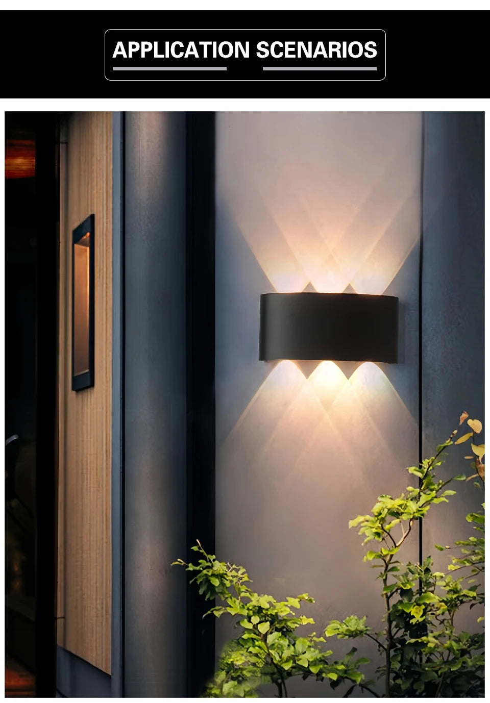 LED Up & Down Wall Lamp — Waterproof Indoor & Outdoor Wall Light in 5 Wattages & 2 Color Temperatures