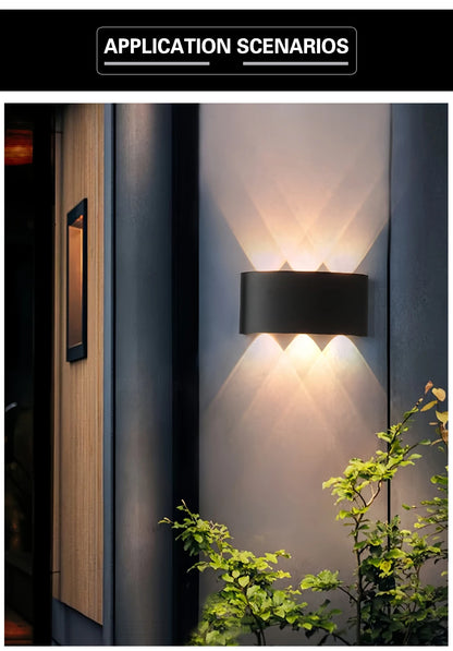 LED Up & Down Wall Lamp — Waterproof Indoor & Outdoor Wall Light in 5 Wattages & 2 Color Temperatures