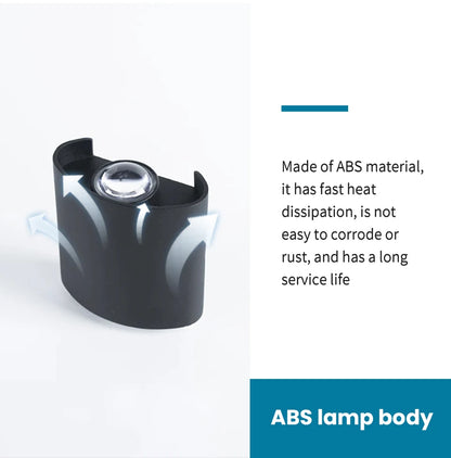 2W LED Wall Lamp — Waterproof Indoor & Outdoor Wall Light in White or Black, 3 Color Temperatures